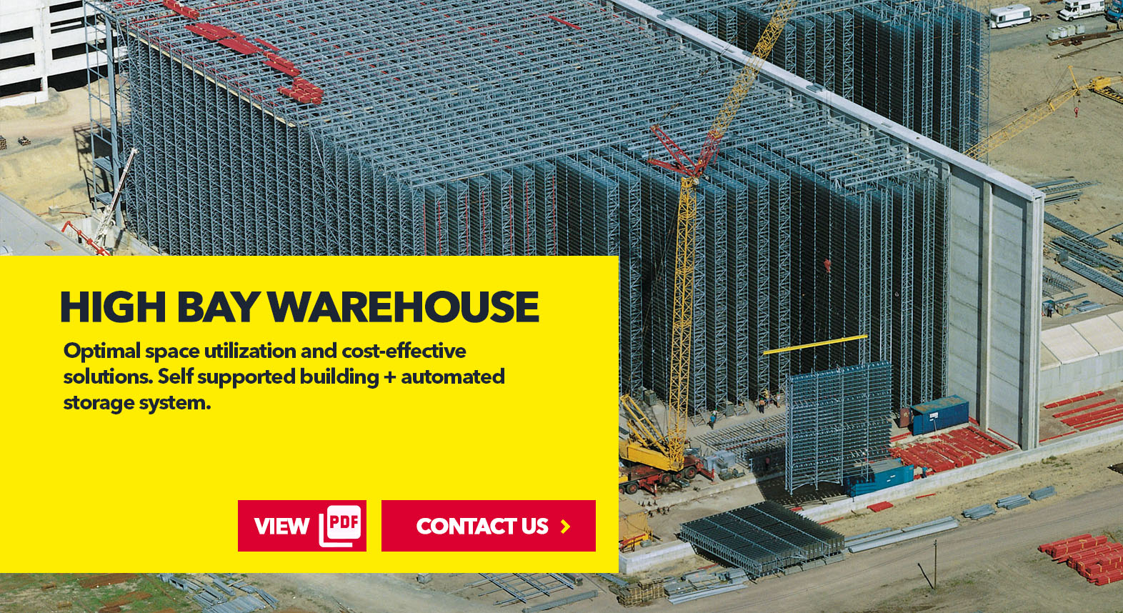 Pallet High Bay Warehouse by SSI Schaefer USA Download Guide, Watch Video, Contact Us. www.chaefershelving.com