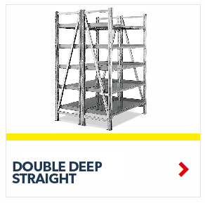 Double Deep Straight On-Line Gravity Shelving for all your assembly line picking and storage needs, by SSI Schaefer