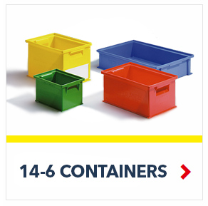 14/6 Stackable Containers for industrial and food processing applications, by SSI Schaefer