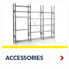 Accessories for R3000 & R4000 Heavy Duty Shelving Units, by SSI Schaefer