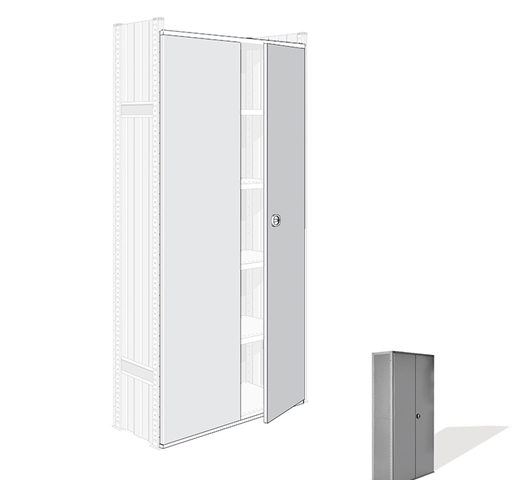 Looking: 85"H x 50"W Steel Door Set for R3000 Industrial Shelving | By Schaefer USA. Shop Now!
