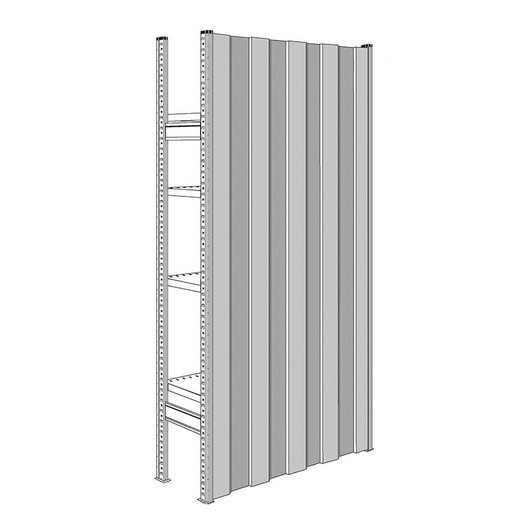 Looking: 85"H x 48"D R3000 Shelving Solid Back Panels | By Schaefer USA. Shop Now!