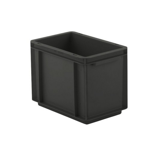Looking: EF Stackable Conductive Container Solid Base/Sides 11.9"L x 7.9"W x 8.7"H  | By Schaefer USA. Shop Now!
