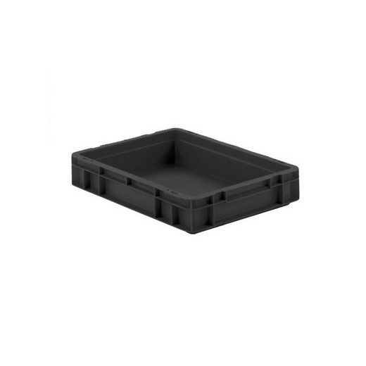 Looking: EF Stackable Conductive Container Solid Base/Sides 15.8"L x 11.9"W x 03"H  | By Schaefer USA. Shop Now!