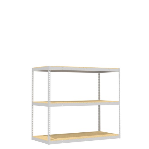 Looking for: Rivet Record Storage Shelving Unit. 3 Particle Board Levels. 60"H x 69"W x 30"D  | SSI Schaefer USA