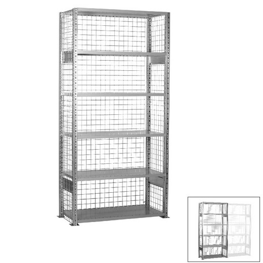 Looking: 98"H x 51"W x 24"D R3000 Heavy Duty Starter Closed Wire Shelving 6 Levels - Galvanized | By Schaefer USA. Shop Now!