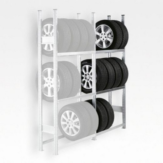Looking: 85"H x 39"W x 16"D R3000 Tire Rack Shelving Add-On 3 Shelves | By Schaefer USA. Shop Now!