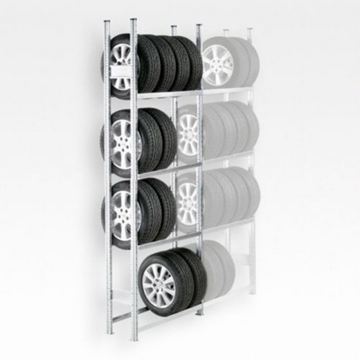 Looking: 118"H x 50"W x 44"D R3000 Tire Rack Shelving Starter Unit 4 Shelves | By Schaefer USA. Shop Now!