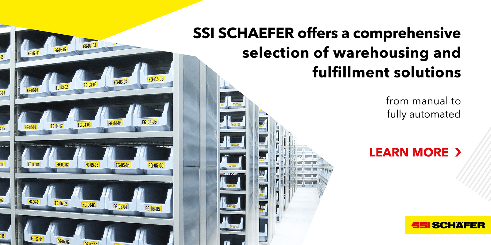 SSI SCHAEFER offers a comprehensive selection of warehousing and fulfillment solutions