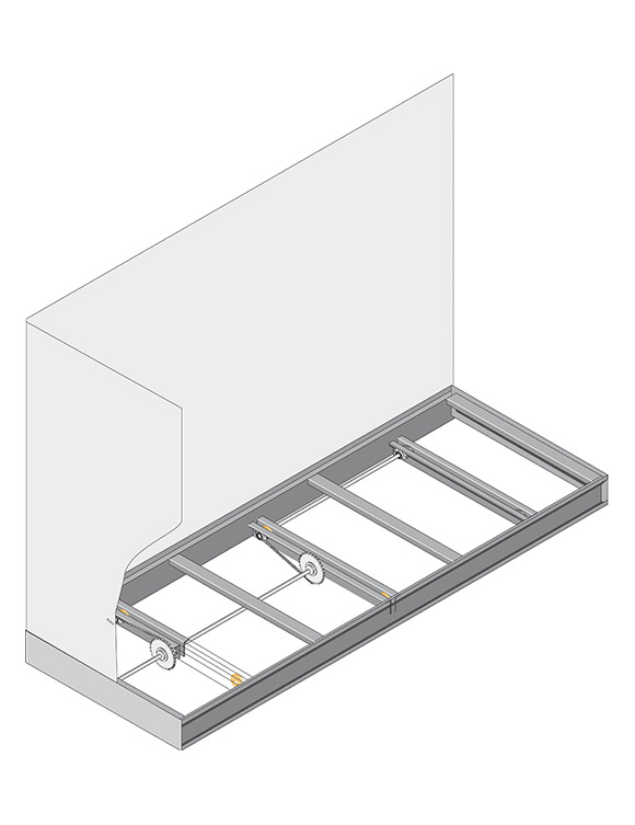 Mobile Trackless Shelving System. Made in USA. SSI Schaefer. www.schaefershelving.com