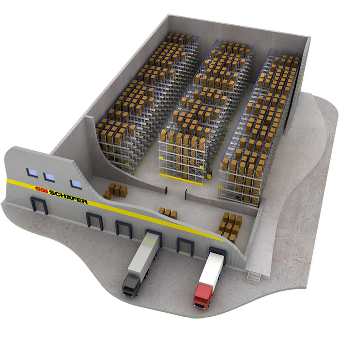 Drive in/ Drive Thru Rack System. Contact us! SSI Schaefer. www.schaefershelving.com