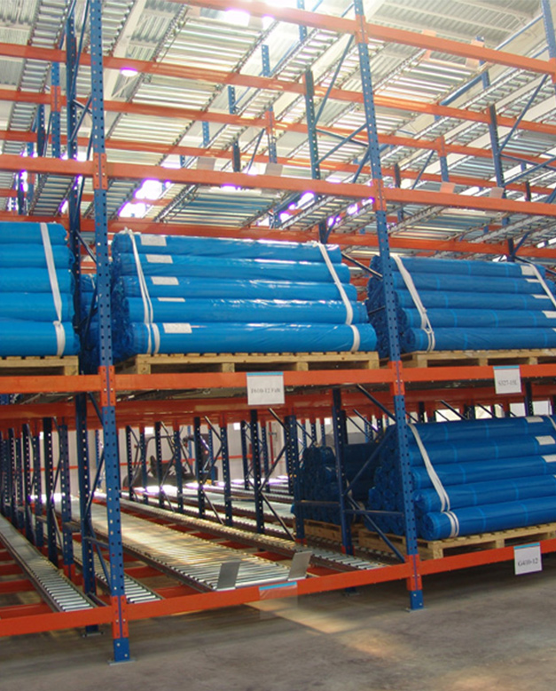 Pallet Flow Racking. Contact us! SSI Schaefer. www.schaefershelving.com