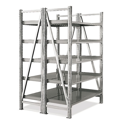 Double Deep Straight On-Line Gravity Shelving for all your assembly line picking and storage needs, by SSI Schaefer