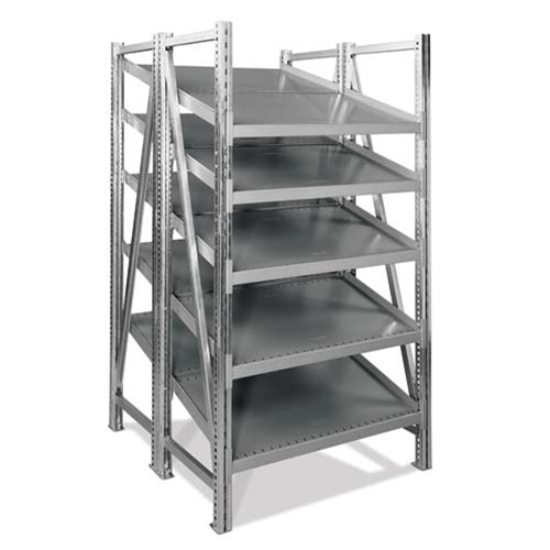 Schaefer Double Deep Tilted Starter On Line Shelving for all your assembly line picking and storage needs, by SSI Schaefer
