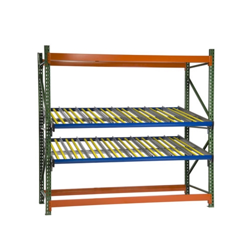 KDR Gravity Flow Rack Levels for Pallet Rack Shelving for improved picking and storage efficiency, by SSI Schaefer