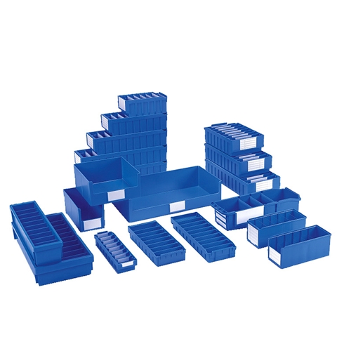 Plastic Shelf Bins for small parts storage, by SSI Schaefer