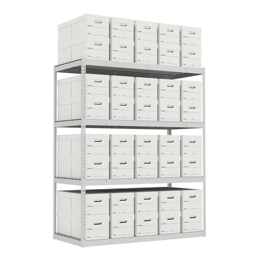 Record Storage Shelving units for Letter/Legal Document File Boxes, from SSI Schaefer