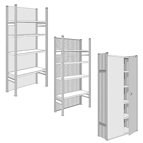 R3000 Heavy Duty Shelving Enclosure Panels, by SSI Schaefer