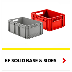 Schaefer Solid Euro Fix Containers for food, industrial, distribution processes, by SSI Schaefer