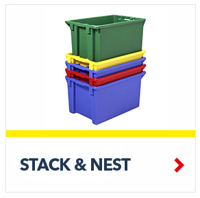 Stack & nest Containers to save significant costs in storage and returns, by SSI Schaefer