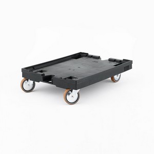 Looking: EF Roll Trolley Rubber Wheels Black 32"L x 24"W x 08"H  | Schaefer Shelving  USA