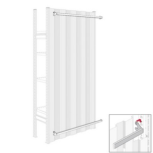 Looking: 39"W R3000 Industrial Shelving Beam for Outer Back Panels | By Schaefer USA. Shop Now!