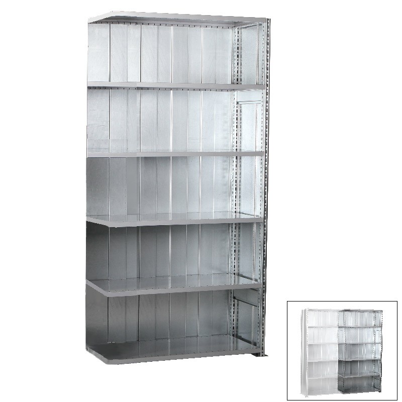 98"H x 39"W x 32"D R3000 Heavy Duty Addon Closed Solid Shelving 6 Levels
