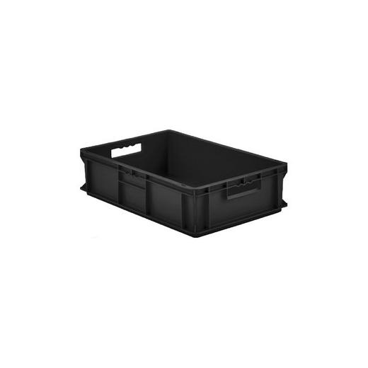 Looking: EF Stackable Conductive Container Solid Base/Sides 23.7"L x 15.8"W x 5.6"H  | By Schaefer USA. Shop Now!