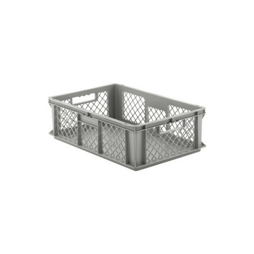 Looking: EF stackable Container Solid Base/Mesh Sides  23.7"L x 15.8"W x 7.1"H  | By Schaefer USA. Shop Now!