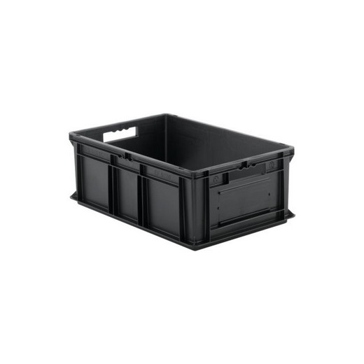 Looking: EF Stackable Conductive Container Solid Base/Sides 23.7"L x 15.8"W x 8.7"H  | By Schaefer USA. Shop Now!