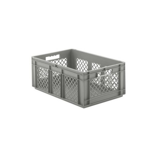 Looking: EF stackable Container Solid Base/Mesh Sides  23.7"L x 15.8"W x 9.5"H  | By Schaefer USA. Shop Now!