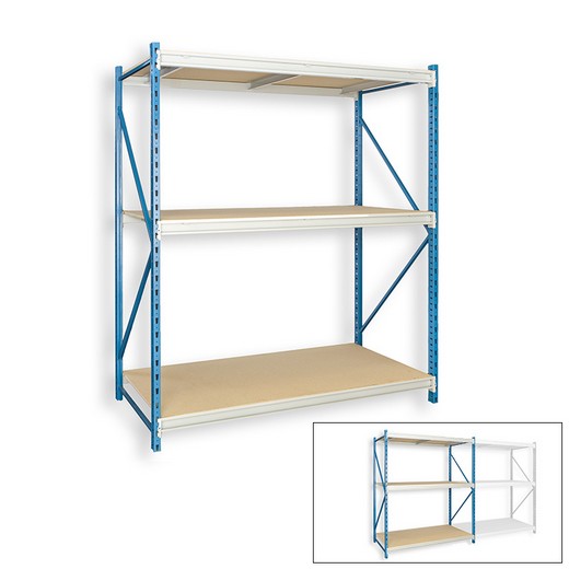 Looking: 99"H x 72"W x 24"D Bulk Rack Particle Board Starter Shelving 3 Levels | By Schaefer USA. Shop Now!