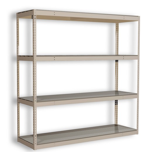 Looking for: Rivet Premium Shelving Unit. 4 Steel Deck Levels. 84"H x 36"W x 36"D  | SSI Schaefer USA