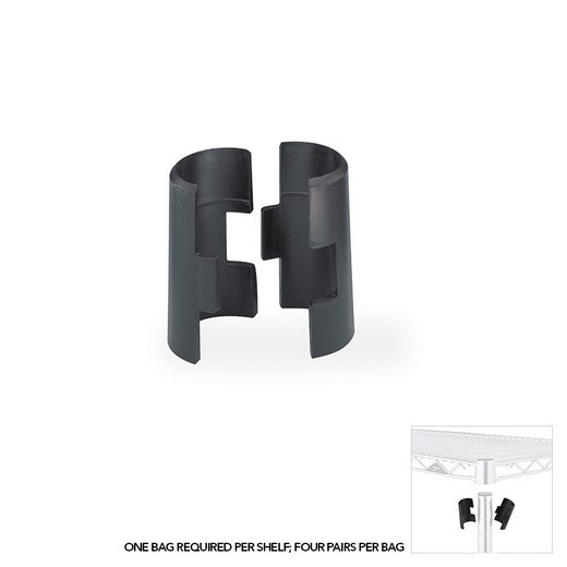 Schaefershelving Com Chrome Wire Shelving Plastic Split Sleeves Looking Chrome Wire Shelving Plastic Split Sleeves Set Of 4 By Schaefer Usa