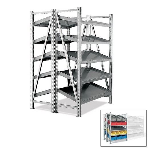 Looking for: R7000 On-Line Gravity Double Deep Double-Tilted Starter Unit Galvanized. 5 Levels 79"H x 50"W x 40"D  | SSI Schaefer USA